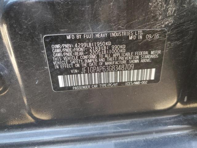 JF1GPAP63G8348709 Subaru Impreza Sport Premium