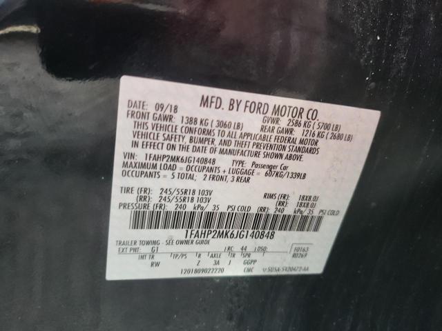 2018 FORD TAURUS POL - 1FAHP2MK6JG140848