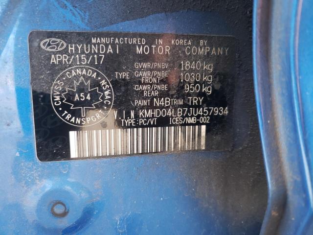 2018 HYUNDAI ELANTRA SP - KMHD04LB7JU457934