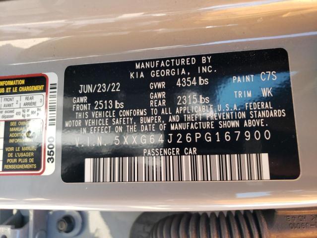 5XXG64J26PG167900 KIA K5 GT LINE