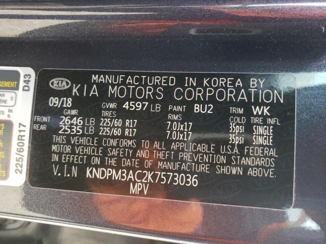 KNDPM3AC2K7573036 KIA Sportage Lx