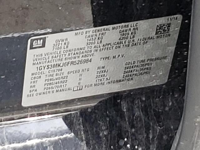 2015 CADILLAC ESCALADE L - 1GYS3MKJ6FR526984