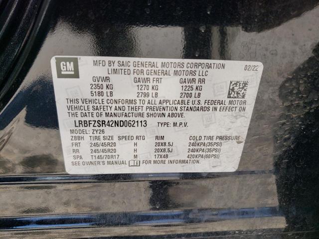 2022 BUICK ENVISION A - LRBFZSR42ND062113