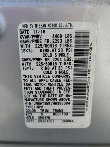 JN8AT2MT7HW386084 Nissan ROGUE S