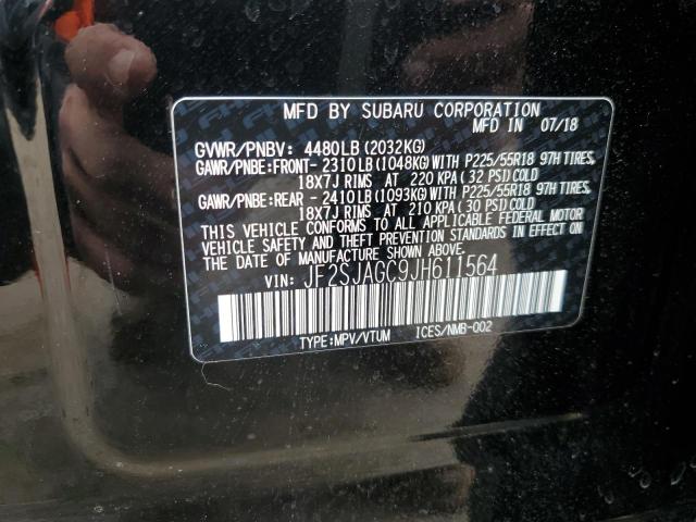JF2SJAGC9JH611564 Subaru Forester 2.5i Premium