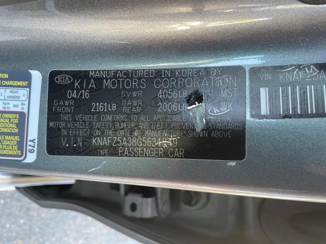 KNAFZ5A38G5634849 KIA FORTE SX