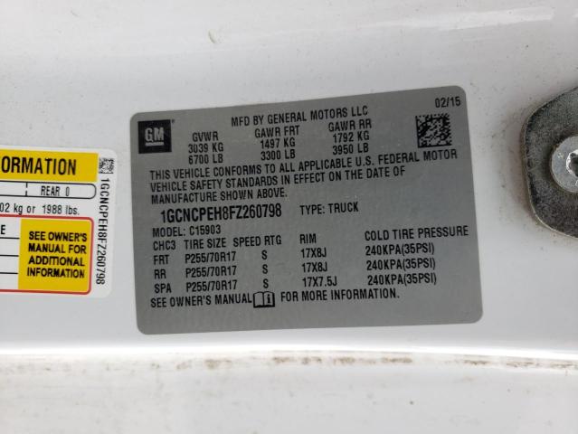 2015 CHEVROLET SILVERADO2 - 1GCNCPEH8FZ260798