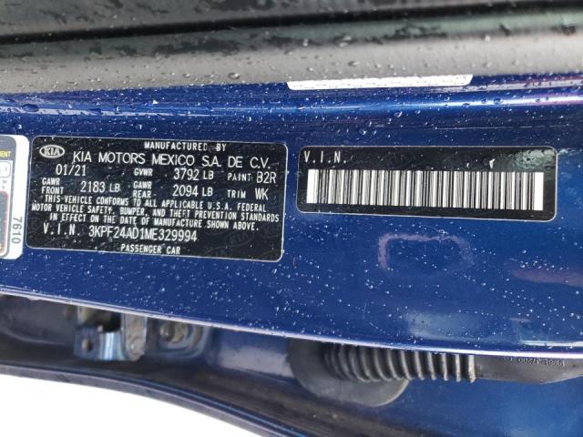 3KPF24AD1ME329994 KIA FORTE FE