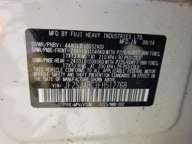 JF2SJABC3FH512768 Subaru Forester 2.5i