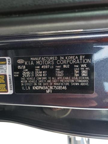KNDPM3AC8K7508546 KIA Sportage Lx