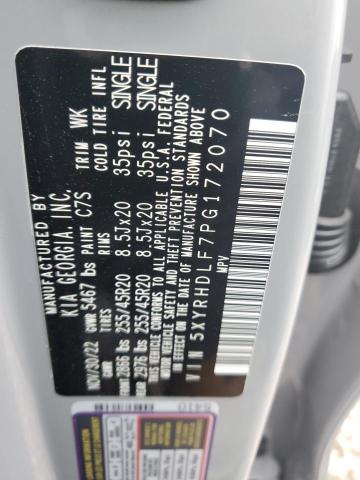 5XYRHDLF7PG172070 KIA SORENTO EX