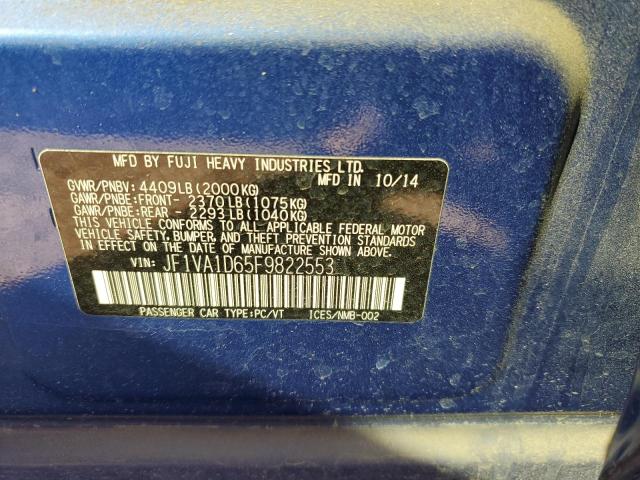 JF1VA1D65F9822553 Subaru Wrx Premium