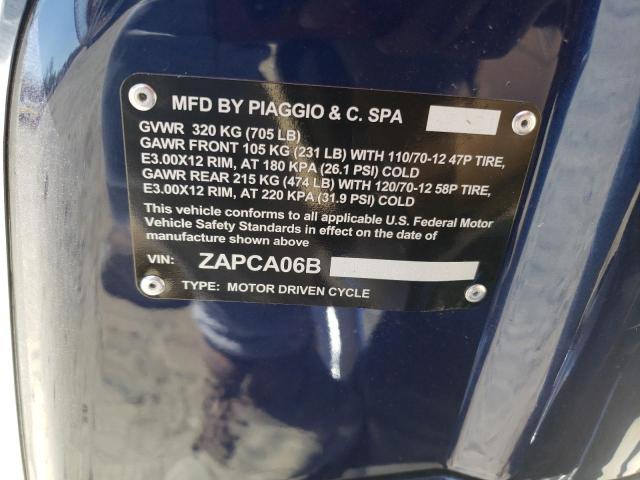 2022 VESPA PRIMAVERA ZAPCA06B7N5103878