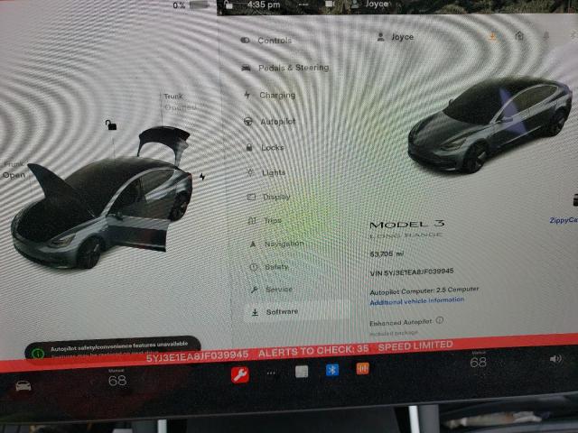 5YJ3E1EA8JF039945 Tesla MODEL 3