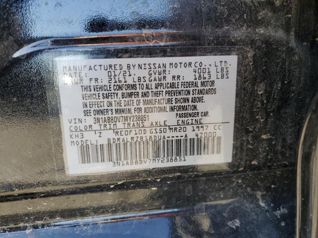 3N1AB8DV7MY238851 Nissan SENTRA SR