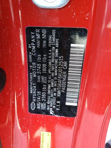 2019 HYUNDAI VELOSTER B - KMHTG6AF6KU012515