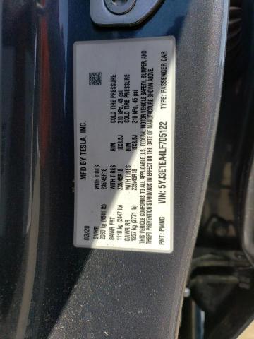 5YJ3E1EA4LF705122 Tesla MODEL 3