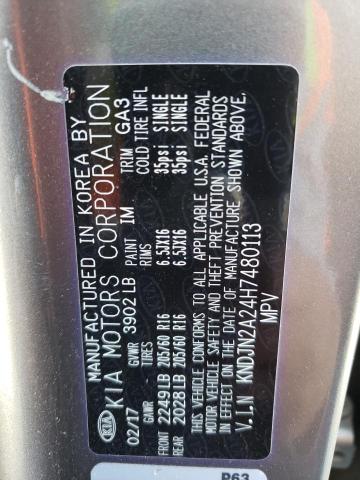 KNDJN2A24H7480113 KIA Soul