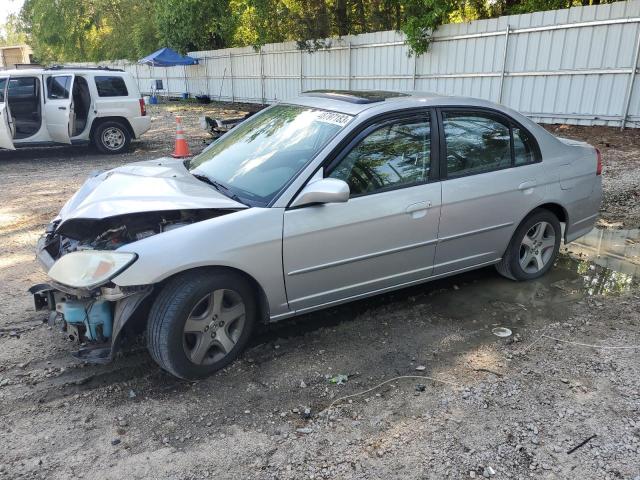 Salvage cars for sale from Copart Knightdale, NC: 2004 Honda Civic EX