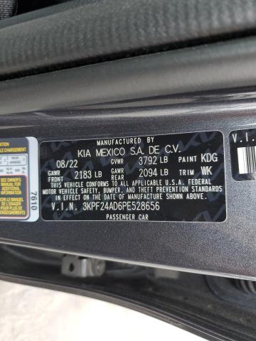 3KPF24AD6PE528656 KIA FORTE LX