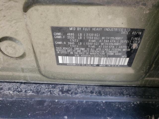 4S4BSACC3G3296411 Subaru Outback 2.5i Premium