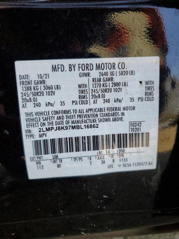 Auction sale of the 2021 LINCOLN NAUTILUS , vin: 2LMPJ8K97MBL16862, lot number: 49445863