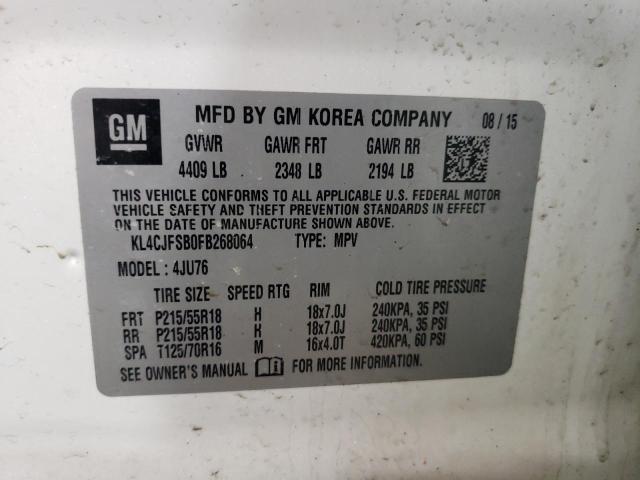 2015 BUICK ENCORE CON - KL4CJFSB0FB268064