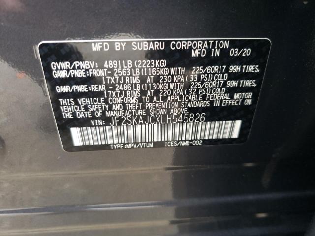 JF2SKAJCXLH545826 Subaru Forester Premium
