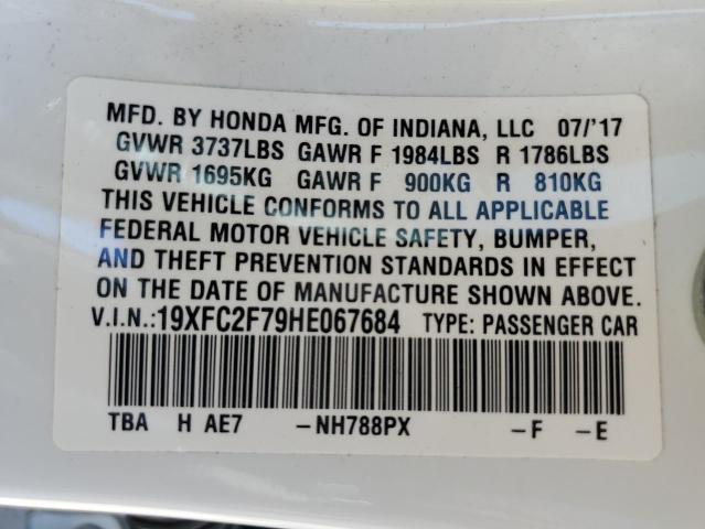 2017 HONDA CIVIC EX - 19XFC2F79HE067684