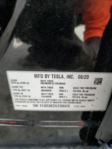 5YJXCAE22LF286476 Tesla Model X  12