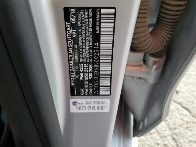 WDDSJ4EB6JN692914 Mercedes-Benz CLA 250