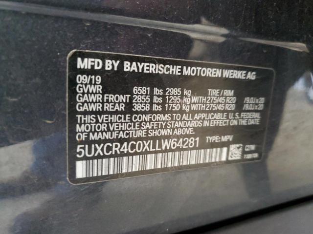 2020 BMW X5 SDRIVE - 5UXCR4C0XLLW64281
