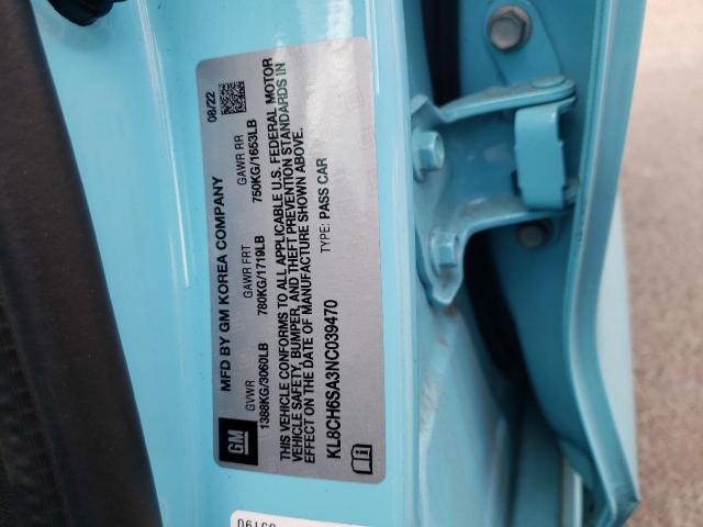 2022 CHEVROLET SPARK ACTI KL8CH6SA3NC039470