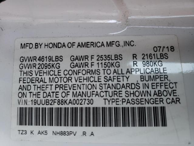 2019 ACURA TLX ADVANC 19UUB2F88KA002730