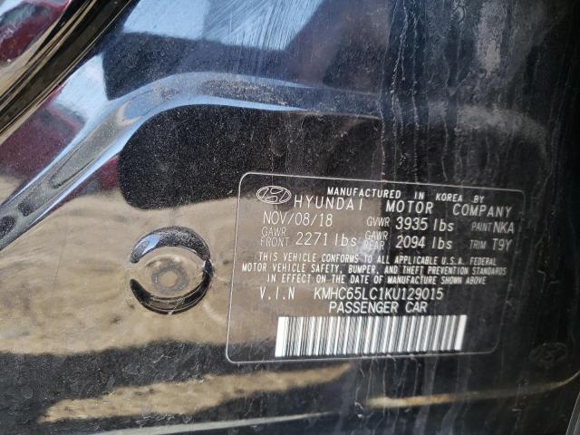 2019 HYUNDAI IONIQ BLUE - KMHC65LC1KU129015