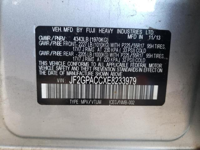 JF2GPACCXE8233979 Subaru Xv Crosstrek 2.0 Premium
