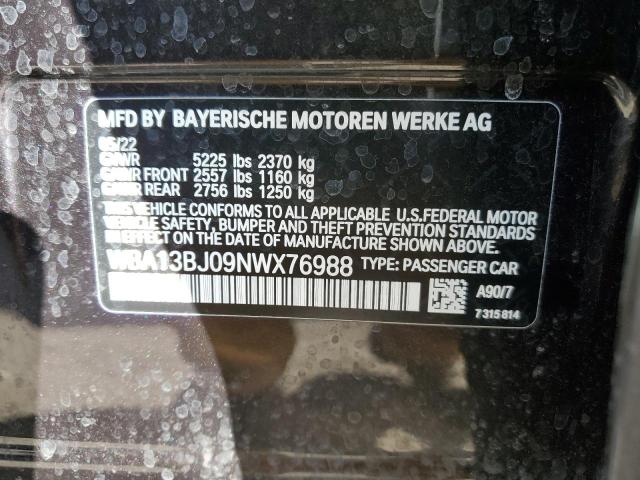 2022 BMW 530 XI - WBA13BJ09NWX76988
