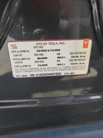 5YJXCDE25HF079332 Tesla MODEL X