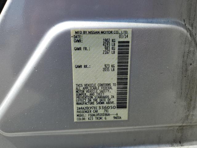 1N4AZ0CP7EC336050 Nissan LEAF S