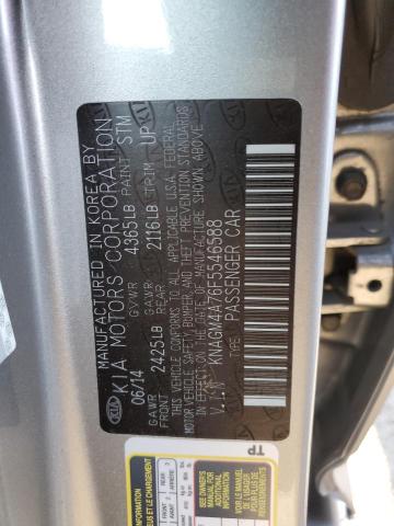 KNAGM4A76F5546588 KIA Optima Lx