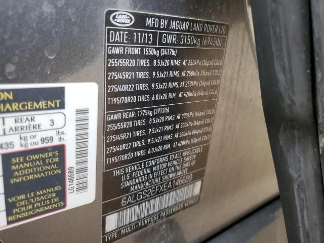 SALGS2EFXEA146689 Land Rover Range Rover Supercharged