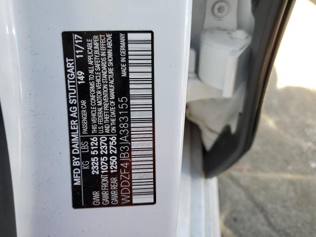 WDDZF4JB3JA383155 Mercedes-Benz E 300