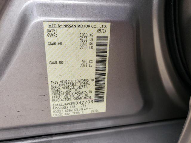 1N4AL3APXFN347703 Nissan ALTIMA 2.5