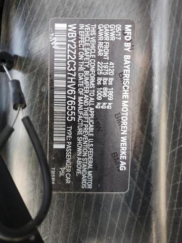WBY2Z2C37HV676555 BMW I8