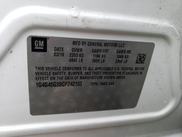 1G4G45G38GF242103 Buick Lacrosse Sport Touring