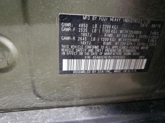 4S4BSENC8G3209302 Subaru Outback 3.6r Limited