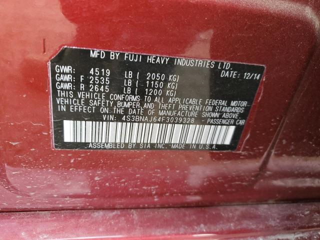 4S3BNAJ64F3039328 Subaru Legacy 2.5i Limited