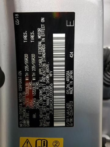 2018 LEXUS RX 450H L JTJDGKCA2J2000856