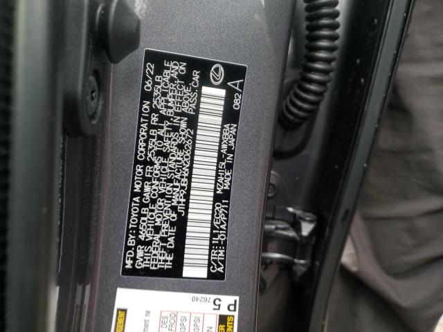 2022 LEXUS UX 250H BA JTHP9JBH6N2062672