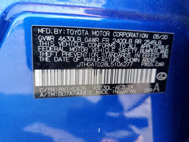 2020 LEXUS IS 300 F-S JTHGA1D28L5106277